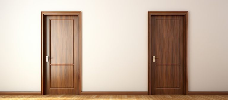 Contemporary timber door